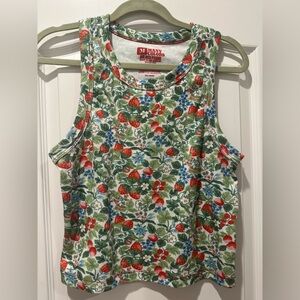 Big Bud Press strawberry blossom racerback tank size M   Not sample sale.